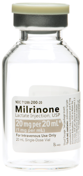 Milrinone Lactate Injection, USP 20 mg per 20 mL